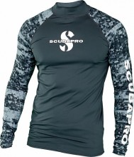 Lycrové triko Scubapro RASH GUARD GRAPHITE UPF50, dlouhý rukáv - pánské